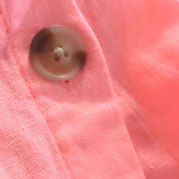 NEW PINK PARASOL UNIVERSAL THREADS LINEN MIDI BUTTON FRONT SKIRT XL - Picture 6 of 7